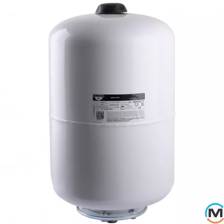 Розширювальний бак Zilmet ULTRA-PRO 24 л 3/4” G вертикальний білий, Діаметр різьблення: 3/4", Об'єм (л): 24, Виконання: Вертикальний, Макс. Тиск (бар): 10, фото 