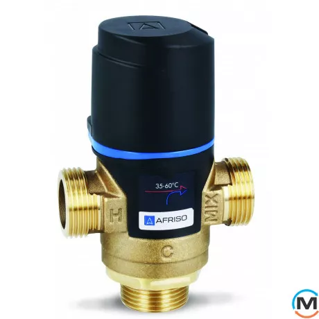 Термостатичний клапан Afriso ATM363 G 1" 35-60 ° C kvs 1,6, фото 