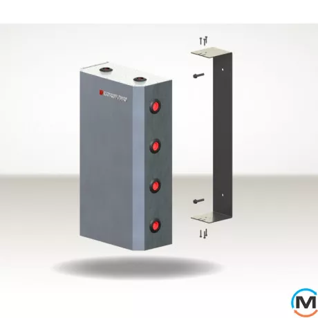 Навісний плоский теплохолодоакумулятор 50 л Cordivari VOLANO CUBE GBL 6 bar -10 / +95 °C, Об'єм (л): 50, фото , зображення 3