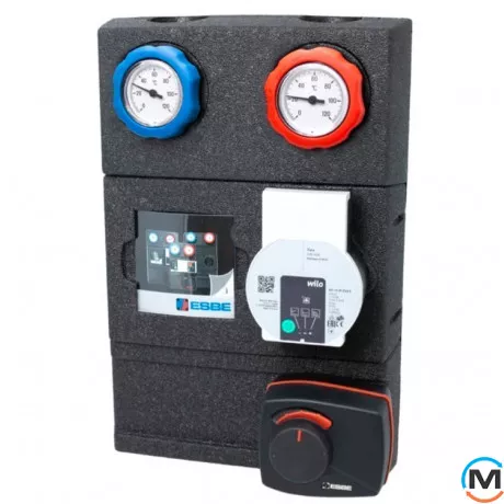 Насосна група із змішувачем ESBE GRA211 DN25 Wilo 25/6 Yanos привід ARA661, фото 