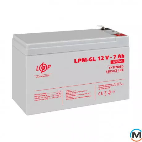 Аккумулятор гелевой LogicPower LPM-GL 12V - 7 Ah, фото , изображение 4