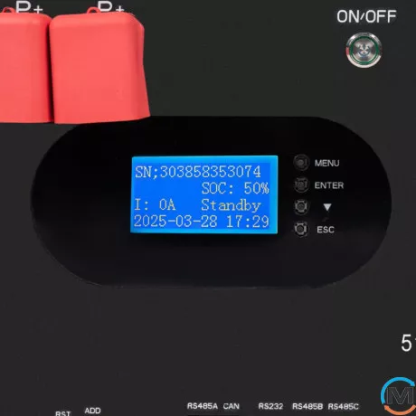 Аккумулятор LogicPower LP LiFePO4 51,2V - 230 Ah (11776Wh) (Smart BMS 200A) с LCD RM AB RS485/CAN, фото , изображение 8