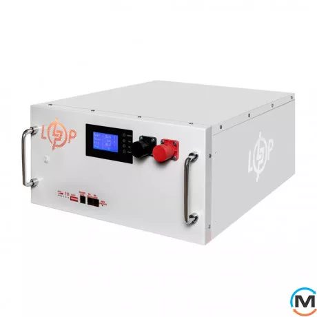 Аккумулятор LogicPower LP LiFePO4 51,2V - 230 Ah (11776Wh) (BMS SP 200A/100A) RM RS485/CAN LCD WH, фото , изображение 2