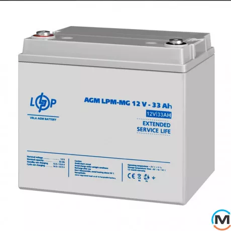 Аккумулятор мультигелевый LogicPower LPM-MG 12V - 33 Ah, фото , изображение 4