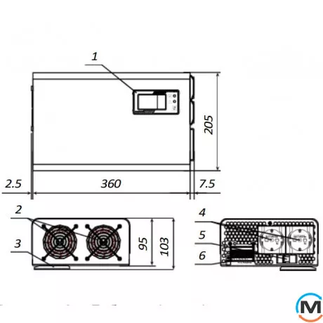 Стабилизатор напряжения инверторный LogicPower LP-W-IS2500 (2000Вт), фото , изображение 4