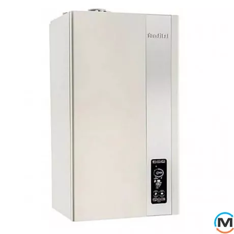 Конденсационный газовый котел с частотным насосом 2-контурный FONDITAL KITU22KC24 ITACA CONDENSING KC 24, Тип котла: Газовый конденсационный, Тепловая мощность (кВт): 25, Встроенный бойлер: Нет, Количество контуров: 2, фото 