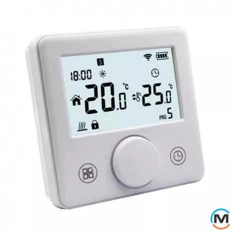 Термостат бездротовий WiFi Tervix Pro Line для газового/електричного котла, білий, Колір: Білий, фото 