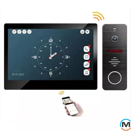 Комплект відеодомофону WiFi + Ethernet Tervix Line Smart Video Door Phone System, фото 