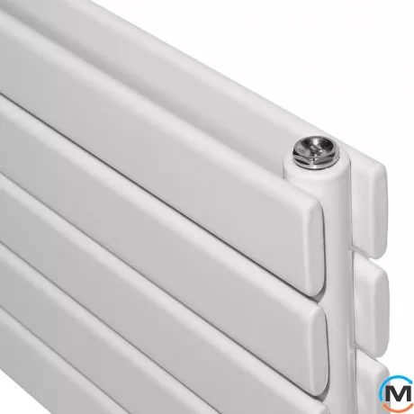 Горизонтальный дизайнерский радиатор отопления ARTTIDESIGN Livorno II G 5/340/1400/50 белый матовый, фото , изображение 3