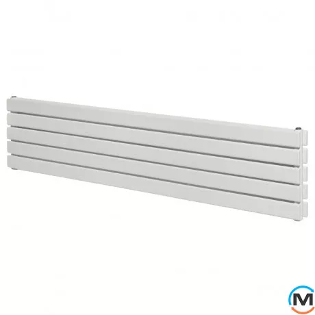 Дизайнерський горизонтальний радіатор опалення ARTTIDESIGN Livorno II G 5/340/1200/50 білий матовий, фото 