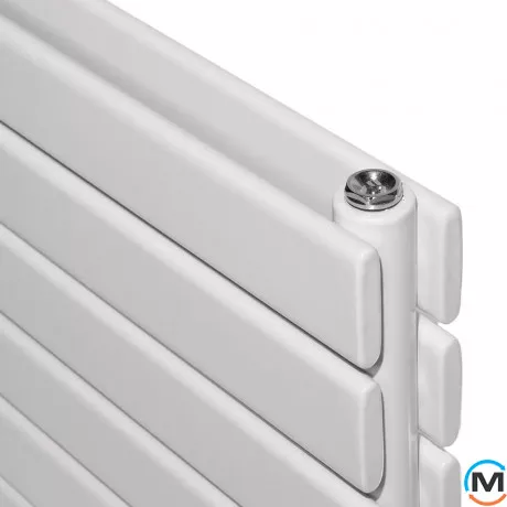 Горизонтальный дизайнерский радиатор отопления ARTTIDESIGN Livorno II G 6/408/1600/50 белый матовый, фото , изображение 3