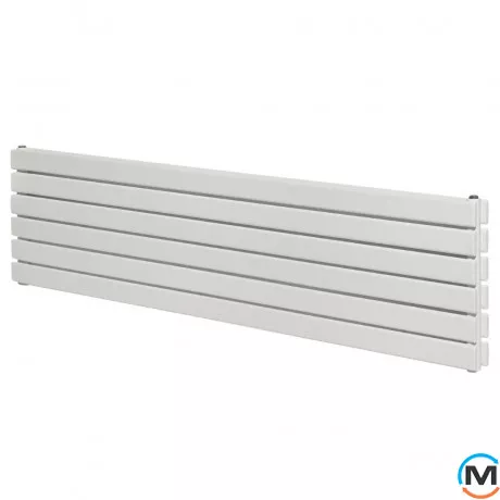 Горизонтальный дизайнерский радиатор отопления ARTTIDESIGN Livorno II G 6/408/1200/50 белый матовый, фото 