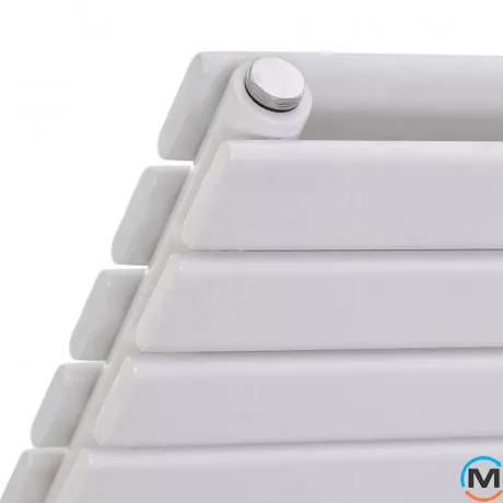 Горизонтальный дизайнерский радиатор отопления ARTTIDESIGN Livorno II G 7/476/1200/50 белый матовый, фото , изображение 2