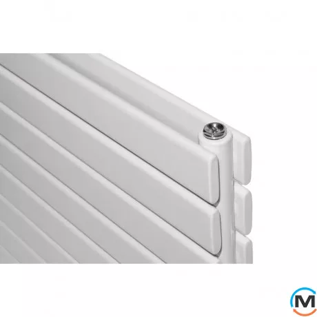 Горизонтальний дизайнерський радіатор опалювальний ARTTIDESIGN Livorno II G 8/544/1000 білий матовий, фото , зображення 3