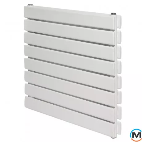 Горизонтальний дизайнерський радіатор опалювальний ARTTIDESIGN Livorno II G 8/544/600 білий матовий, фото 