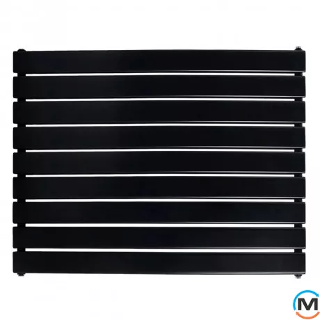 Горизонтальный дизайнерский радиатор отопления ARTTIDESIGN Livorno II G 9/612/1200/50 черный матовый, фото 