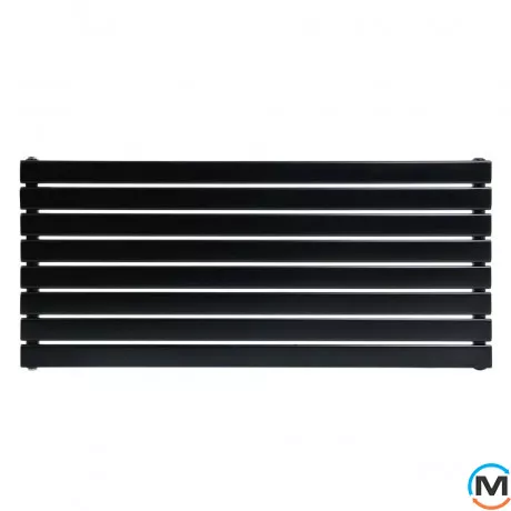 Горизонтальный дизайнерский радиатор отопления ARTTIDESIGN Livorno G 8/544/1200 черный матовый, фото , изображение 2