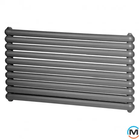 Горизонтальний радіатор опалення ARTTIDESIGN Sora 10/600/1200 сірий матовий, Виконання: Горизонтальний, Колір: Сірий, Висота (мм): 600, Глибина (мм): 110, Довжина (мм): 1200, фото 