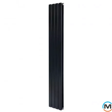 Дизайнерский вертикальный радиатор отопления ARTTIDESIGN Livorno II 4/1400/272/50 черный матовый, фото 