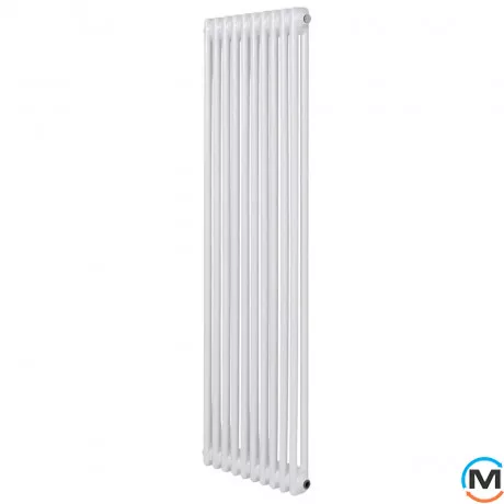 Вертикальний радіатор опалення ARTTIDESIGN Bari II 10/1200/470/50 білий матовий, Підключення радіатора: Бокове, Виконання: Вертикальний, Колір: Білий, Висота (мм): 1200, Ширина (мм): 470, Кількість рядів: 2, фото 