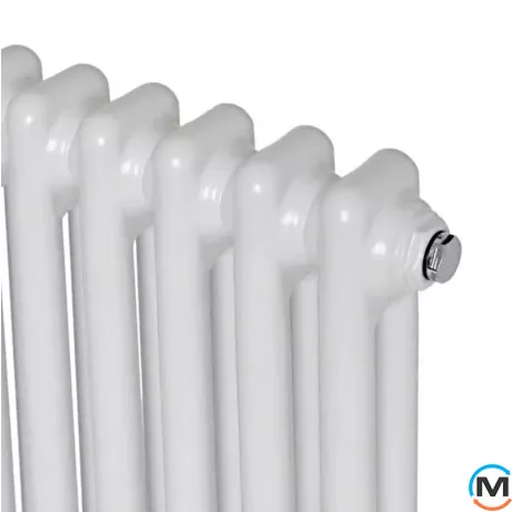 Вертикальний радіатор опалення ARTTIDESIGN Bari II 12/1200/560/50 білий матовий, Підключення радіатора: Нижнє, Виконання: Вертикальний, Колір: Білий, Висота (мм): 1200, Ширина (мм): 560, Кількість рядів: 2, фото , зображення 3