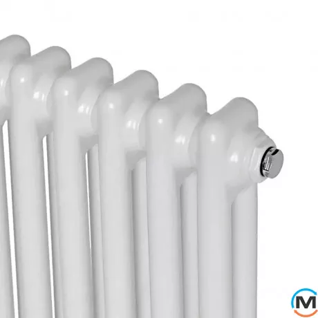 Вертикальний радіатор опалення ARTTIDESIGN Bari II 12/1800/560/50 білий матовий, Підключення радіатора: Нижнє, Виконання: Вертикальний, Колір: Білий, Висота (мм): 1800, Ширина (мм): 560, Кількість рядів: 2, фото , зображення 3