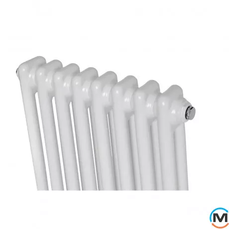 Вертикальний радіатор опалення ARTTIDESIGN Bari II 8/1800/380/50 білий матовий, Підключення радіатора: Нижнє, Виконання: Вертикальний, Колір: Білий, Висота (мм): 1800, Ширина (мм): 380, Кількість рядів: 2, фото , зображення 3