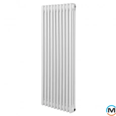 Вертикальний радіатор опалення ARTTIDESIGN Bari III 10/1200/470/50 білий матовий, Підключення радіатора: Нижнє, Виконання: Вертикальний, Колір: Білий, Висота (мм): 1200, Ширина (мм): 380, Кількість рядів: 3, фото 