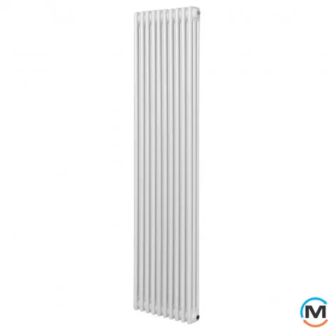 Вертикальний радіатор опалення ARTTIDESIGN Bari III 10/1800/470/50 білий матовий, Підключення радіатора: Нижнє, Виконання: Вертикальний, Колір: Білий, Висота (мм): 1800, Ширина (мм): 470, Кількість рядів: 3, фото 