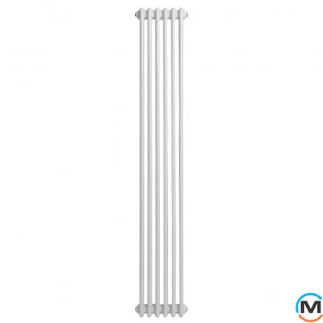 Вертикальний радіатор опалення ARTTIDESIGN Bari III 6/1800/290/50 білий матовий, Підключення радіатора: Нижнє, Виконання: Вертикальний, Колір: Білий, Висота (мм): 1800, Ширина (мм): 290, Кількість рядів: 3, фото , зображення 2