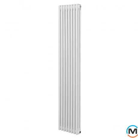 Вертикальний радіатор опалення ARTTIDESIGN Bari III 8/1800/380/50 білий матовий, Підключення радіатора: Нижнє, Виконання: Вертикальний, Колір: Білий, Висота (мм): 1800, Ширина (мм): 380, Кількість рядів: 3, фото 
