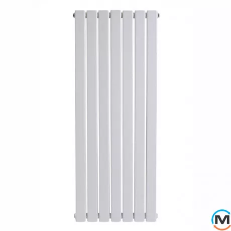 Вертикальный дизайнерский радиатор отопления ARTTIDESIGN Livorno II 7/1200/476/50 белый матовый, фото , изображение 2