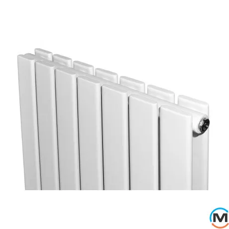 Вертикальний радіатор опалення ARTTIDESIGN Livorno II 7/1800/476/50 білий матовий, фото , зображення 3