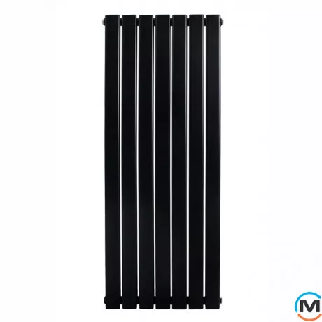 Вертикальный дизайнерский радиатор отопления ARTTIDESIGN Livorno II 7/1200/476/50 черный матовый, фото , изображение 2