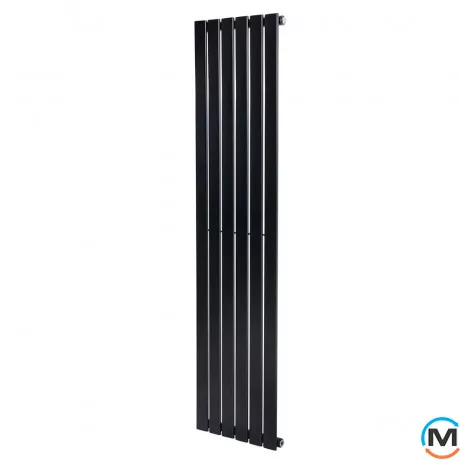 Вертикальний радіатор опалення ARTTIDESIGN Livorno 6/1600/408 чорний матовий, фото , зображення 2