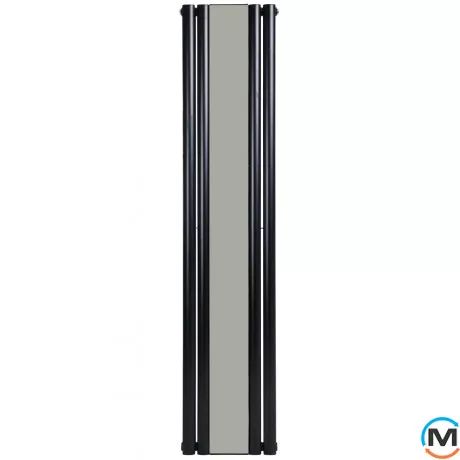 Вертикальный дизайнерский радиатор отопления ARTTIDESIGN Rimini II M 4/1800382/50 черный матовый, Цвет: Черный, Высота (мм): 1800, Количество рядов: 2, Длина (мм): 382, фото , изображение 2