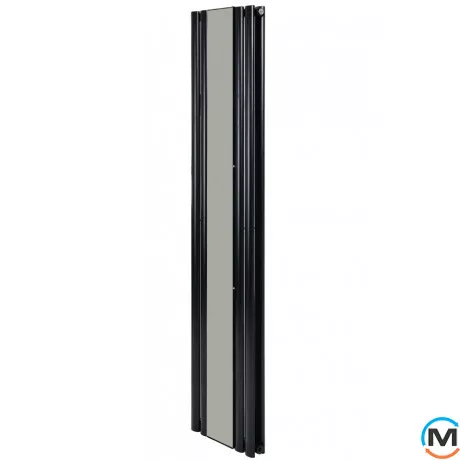 Вертикальный дизайнерский радиатор отопления ARTTIDESIGN Rimini II M 4/1800382/50 черный матовый, Цвет: Черный, Высота (мм): 1800, Количество рядов: 2, Длина (мм): 382, фото 