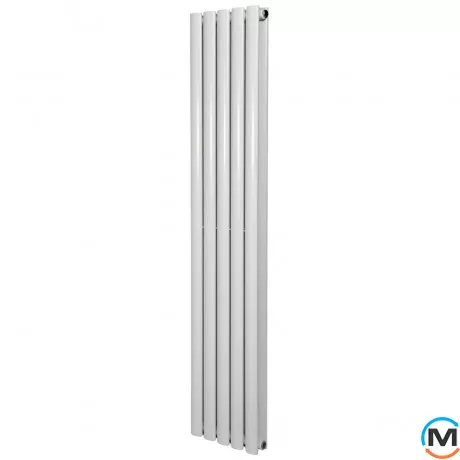 Вертикальный дизайнерский радиатор отопления ARTTIDESIGN Rimini II 5/1800/295/50 белый матовый, Цвет: Белый, Высота (мм): 1800, Количество рядов: 2, Длина (мм): 295, фото , изображение 2