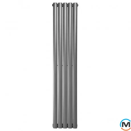 Вертикальный дизайнерский радиатор отопления ARTTIDESIGN Rimini II 5/1800/295/50 серый матовый, Цвет: Серый, Высота (мм): 1800, Количество рядов: 2, Длина (мм): 295, фото , изображение 2