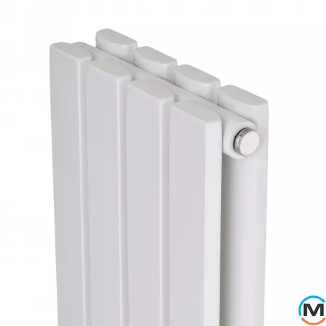 Вертикальний радіатор опалення ARTTIDESIGN Terni II 4/1800/236/50 білий матовий, Підключення радіатора: Нижнє, Колір: Білий, Висота (мм): 1800, Кількість рядів: 2, Довжина (мм): 236, фото , зображення 3