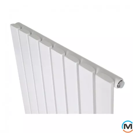 Вертикальний радіатор опалення ARTTIDESIGN Terni 8/1800/472/50 білий матовий, Підключення радіатора: Бокове, Колір: Білий, Висота (мм): 1800, Кількість рядів: 1, Довжина (мм): 472, фото , зображення 3