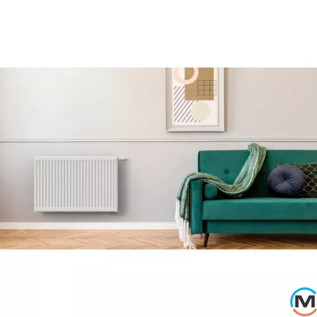 Радіатор сталевий DeLonghi Plattella V6 L тип 22 400x900, Тип радіатора: 22, Підключення радіатора: Нижнє, Висота (мм): 400, Довжина (мм): 900, фото , зображення 4