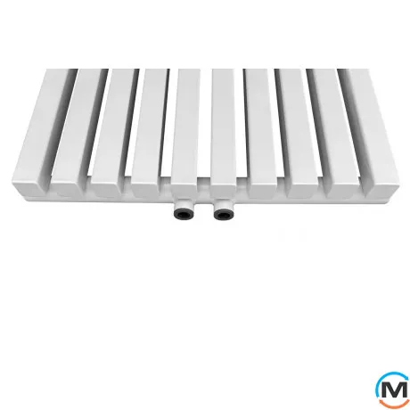 Радіатор ARTTIDESIGN Ancona 10/1800/460/50 білий матовий вертикальний дизайнерський, Виконання: Вертикальний, Колір: Білий, Висота (мм): 1800, Глибина (мм): 100, Ширина (мм): 460, Кількість секцій: 10, фото , зображення 4