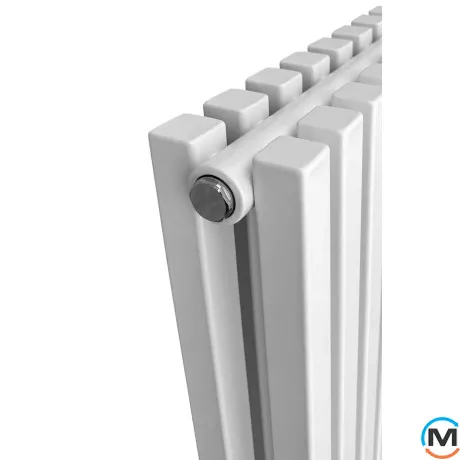 Радіатор ARTTIDESIGN Ancona II 8/1600/368 білий матовий вертикальний дизайнерський, Виконання: Вертикальний, Колір: Білий, Висота (мм): 1600, Глибина (мм): 110, Ширина (мм): 368, Кількість секцій: 8, фото , зображення 3