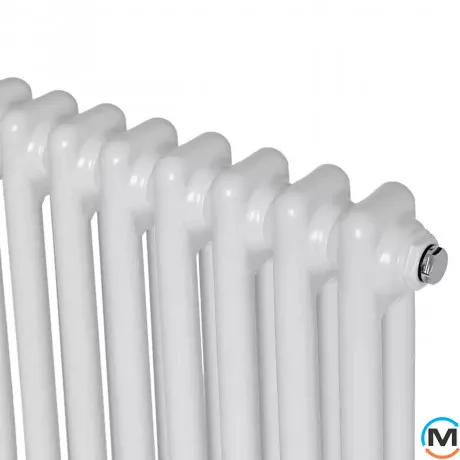 Радіатор ARTTIDESIGN Bari II G 26/500/1190 білий матовий горизонтальний дизайнерський, Підключення радіатора: Бокове, Виконання: Горизонтальний, Колір: Білий, Висота (мм): 500, Ширина (мм): 1190, Кількість рядів: 2, фото , зображення 3