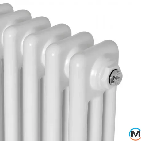 Радіатор ARTTIDESIGN Bari III G 22/600/1010/50 білий матовий горизонтальний дизайнерський, Підключення радіатора: Бокове, Виконання: Горизонтальний, Колір: Білий, Висота (мм): 600, Ширина (мм): 1010, Кількість рядів: 3, фото , зображення 3