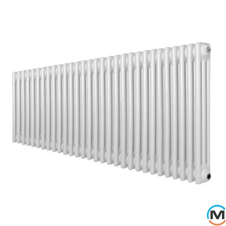 Радіатор ARTTIDESIGN Bari III G 30/600/1370/50 білий матовий горизонтальний дизайнерський, Підключення радіатора: Бокове, Виконання: Горизонтальний, Колір: Білий, Висота (мм): 600, Ширина (мм): 1370, Кількість рядів: 3, фото 