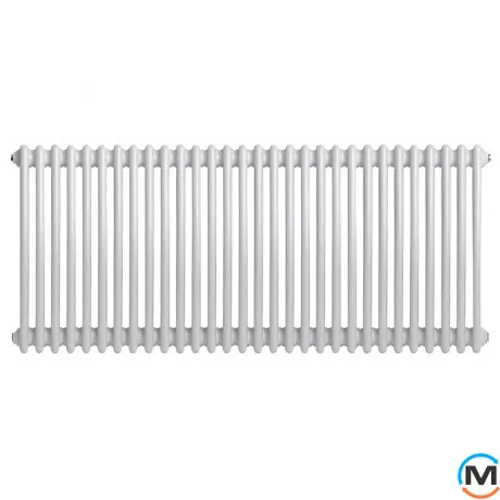 Радіатор ARTTIDESIGN Bari III G 30/600/1370/50 білий матовий горизонтальний дизайнерський, Підключення радіатора: Бокове, Виконання: Горизонтальний, Колір: Білий, Висота (мм): 600, Ширина (мм): 1370, Кількість рядів: 3, фото , зображення 2