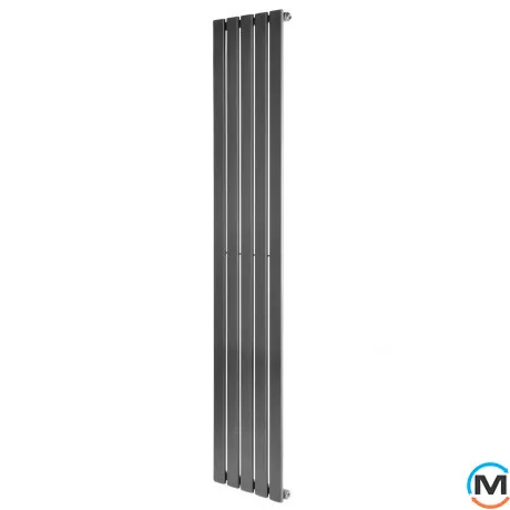 Радіатор ARTTIDESIGN Livorno 5/1800/340/50 сірий вертикальний матовий дизайнерський, фото 