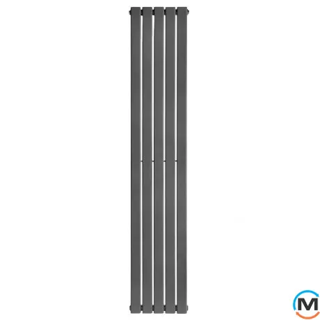 Радіатор ARTTIDESIGN Livorno 5/1800/340/50 сірий вертикальний матовий дизайнерський, фото , зображення 2